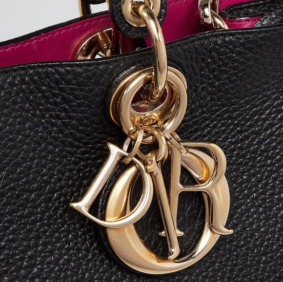 CHRISTIAN DIOR Pebbled Leather Medium bag - Picture 2 of 8